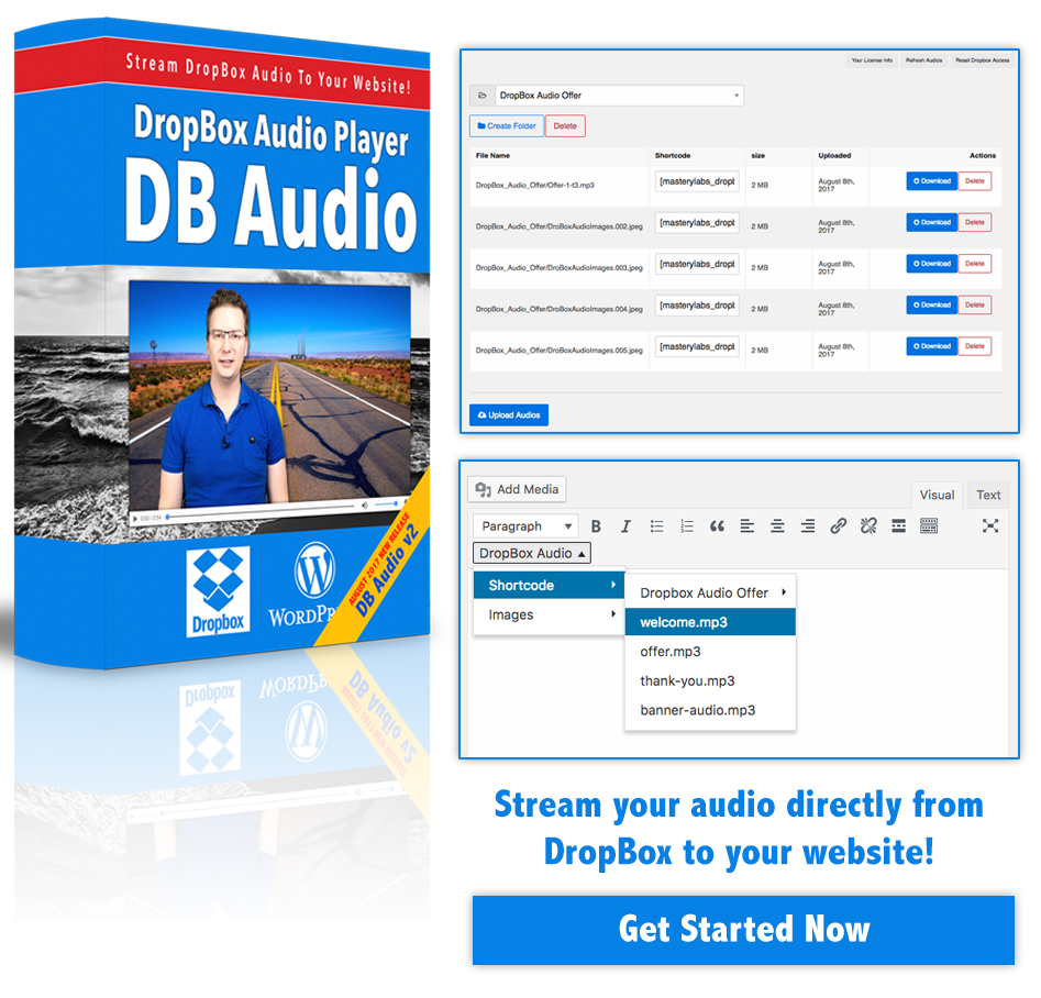 DropBox Audio WordPress Plugin